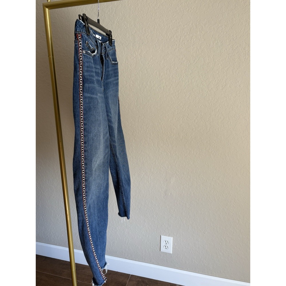 Sam Edelman Women's Mary Jane High Rise Straight Crop Jeans Size 28 Southwestern